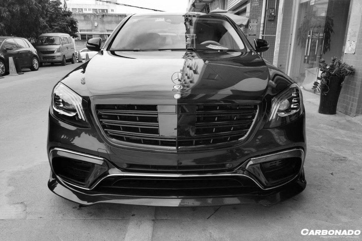 2018-2020 Mercedes Benz W222.2 S63 AMG BRS Style Carbon Fiber Front Lip