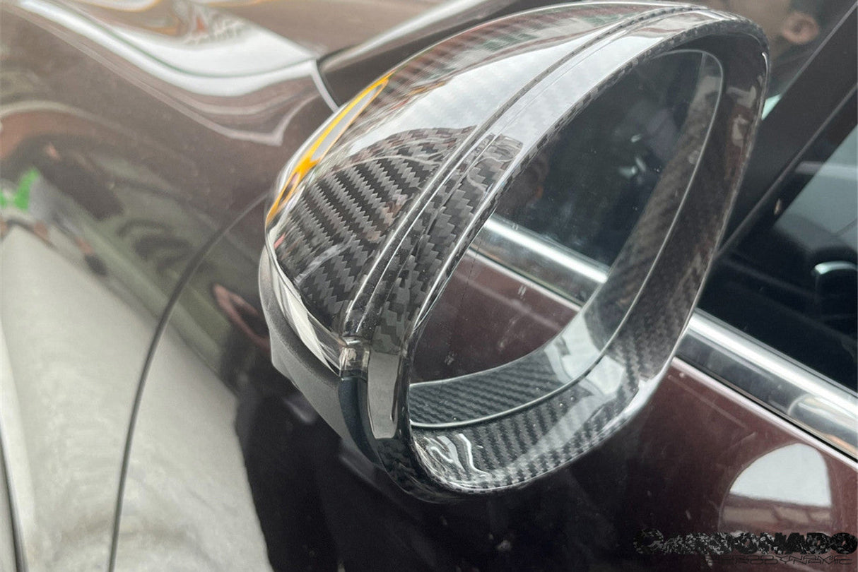 2018-2025 Porsche Cayenne 9Y0 9YA 9YB TKT Style Autoclave Carbon Fiber Mirror Housing Replacement | Fits Cayenne S, Cayenne Coupé, E-Hybrid, GTS, Turbo LHD
