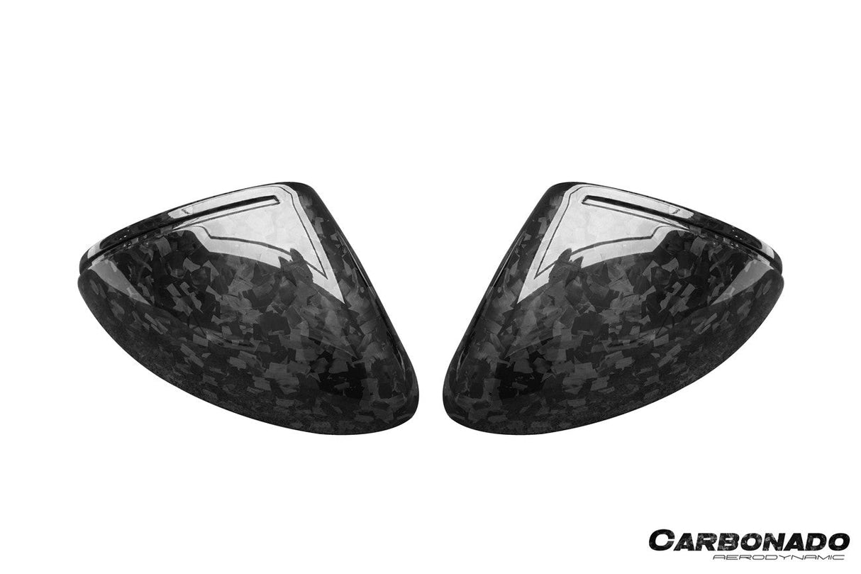 2018-2025 Porsche Cayenne 9Y0 9YA 9YB TKT Style Autoclave Carbon Fiber Mirror Housing Replacement | Fits Cayenne S, Cayenne Coupé, E-Hybrid, GTS, Turbo LHD