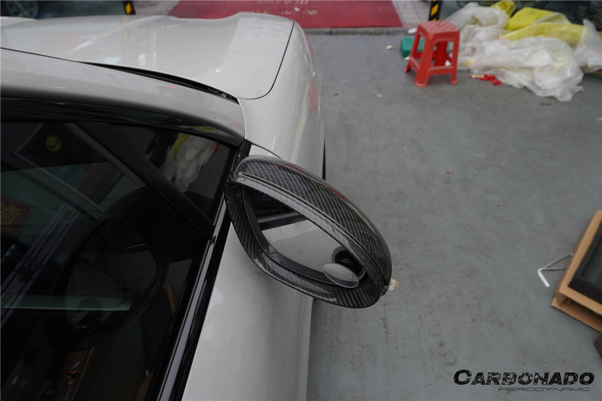 2018-2025 Porsche Cayenne 9Y0 9YA 9YB TKT Style Autoclave Carbon Fiber Mirror Housing Replacement | Fits Cayenne S, Cayenne Coupé, E-Hybrid, GTS, Turbo LHD