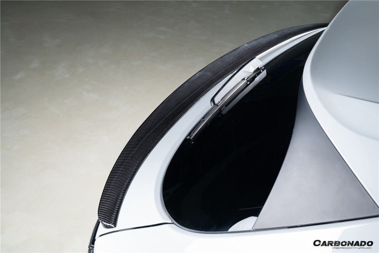 Carbonado 2018-2026 Porsche 9Y0 9Y3 9YA Cayenne S GTS E-Hybrid TKT Style Carbon Fiber Trunk Spoiler