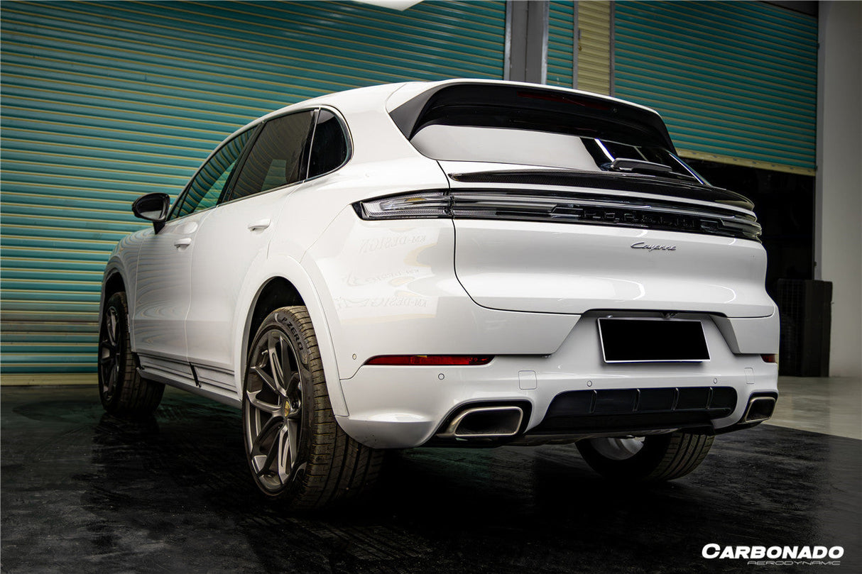 Carbonado 2018-2026 Porsche 9Y0 9Y3 9YA Cayenne S GTS E-Hybrid TKT Style Carbon Fiber Trunk Spoiler