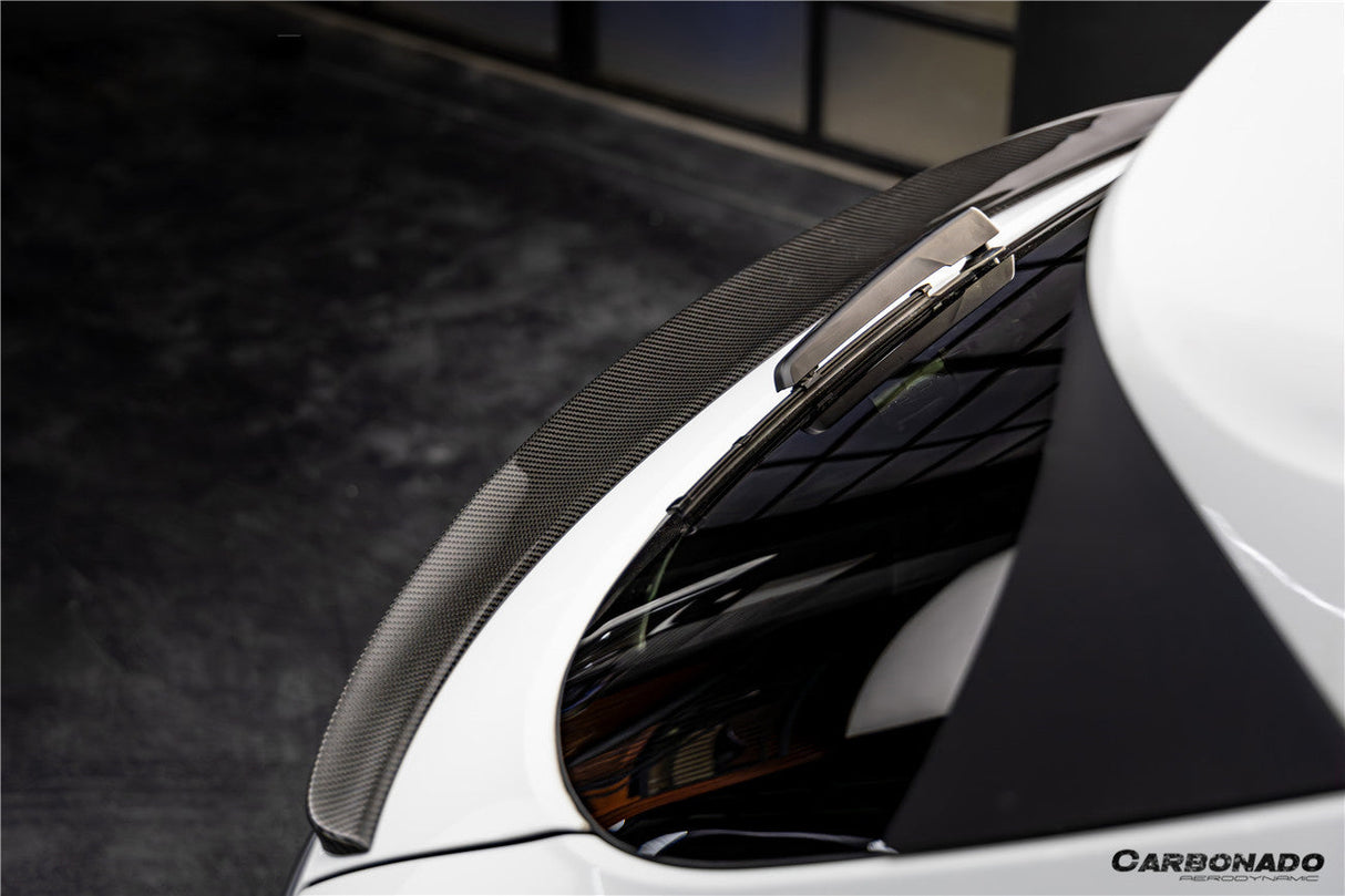 Carbonado 2018-2026 Porsche 9Y0 9Y3 9YA Cayenne S GTS E-Hybrid TKT Style Carbon Fiber Trunk Spoiler