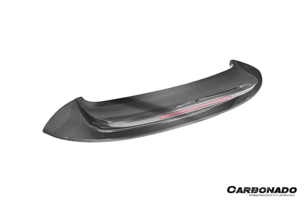2019-2024 Porsche 911 992 Carrera SC Style Dry Carbon Fiber Trunk Wing Spoiler With LED Light