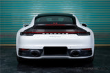2019-2024 Porsche 911 992 Carrera SC Style Dry Carbon Fiber Trunk Wing Spoiler With LED Light