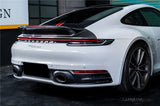 2019-2024 Porsche 911 992 Carrera SC Style Dry Carbon Fiber Trunk Wing Spoiler With LED Light