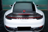 2019-2024 Porsche 911 992 Carrera SC Style Dry Carbon Fiber Trunk Wing Spoiler With LED Light