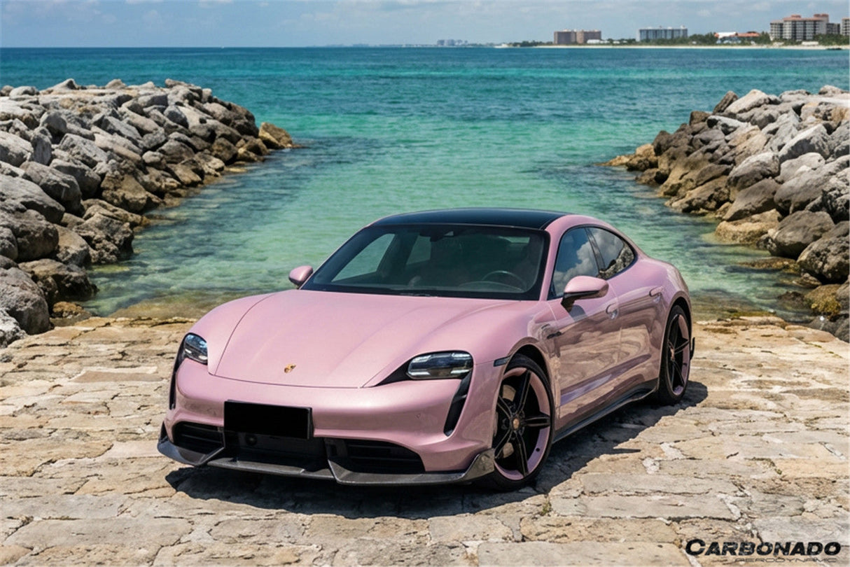 2020-2024 Porsche Taycan CADO Style Front Lip | Fits 4, 4S, GTS, Turbo, Turbo S, ST, CT