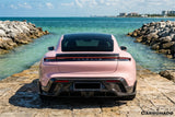 2020-2024 Porsche Taycan CADO Style Carbon Fiber Rear Diffuser  | Fits 4, 4S, GTS, Turbo, Turbo S, ST, CT