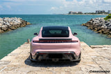 2020-2024 Porsche Taycan CADO Style Carbon Fiber Rear Diffuser  | Fits 4, 4S, GTS, Turbo, Turbo S, ST, CT