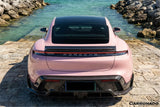 2020-2024 Porsche Taycan CADO Style Carbon Fiber Rear Diffuser  | Fits 4, 4S, GTS, Turbo, Turbo S, ST, CT