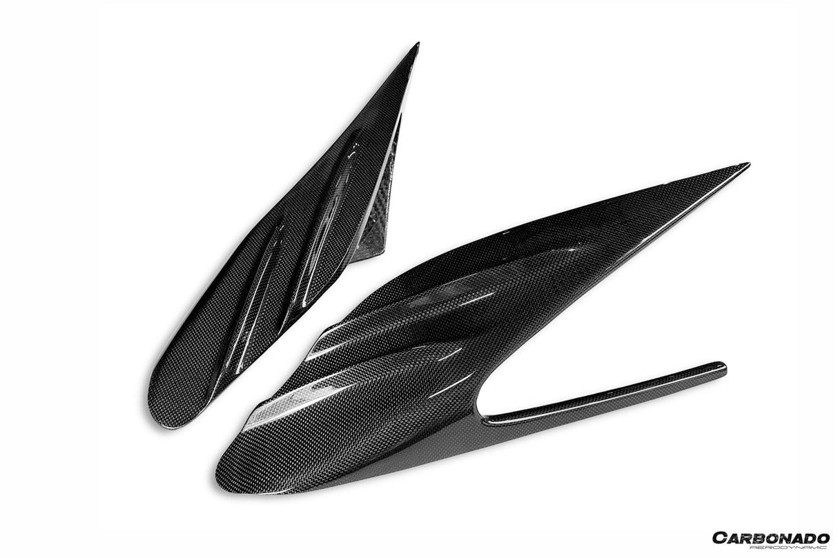 2019-2024 Ferrari F8 MSY Style Autoclave Carbon Fiber Quarter Panel Side Scoops