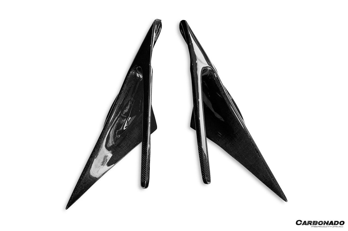 2019-2024 Ferrari F8 MSY Style Autoclave Carbon Fiber Quarter Panel Side Scoops