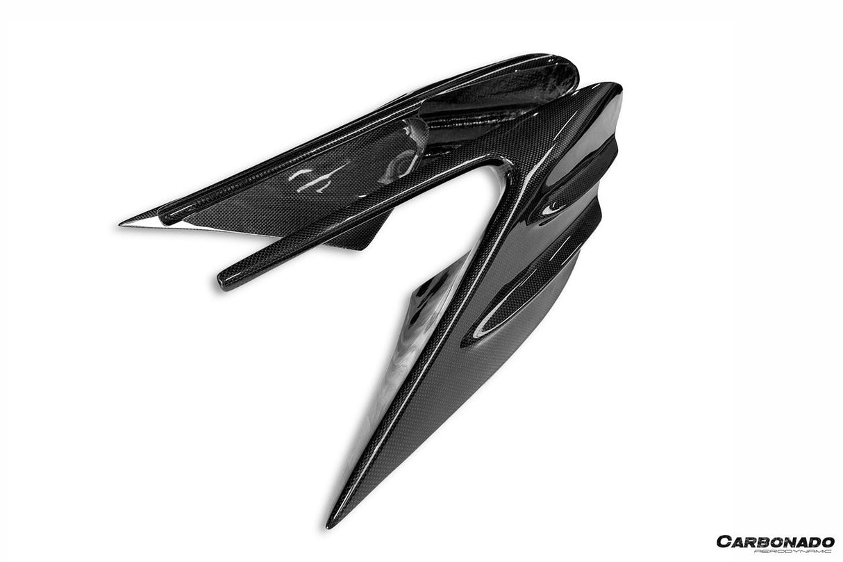 2019-2024 Ferrari F8 MSY Style Autoclave Carbon Fiber Quarter Panel Side Scoops