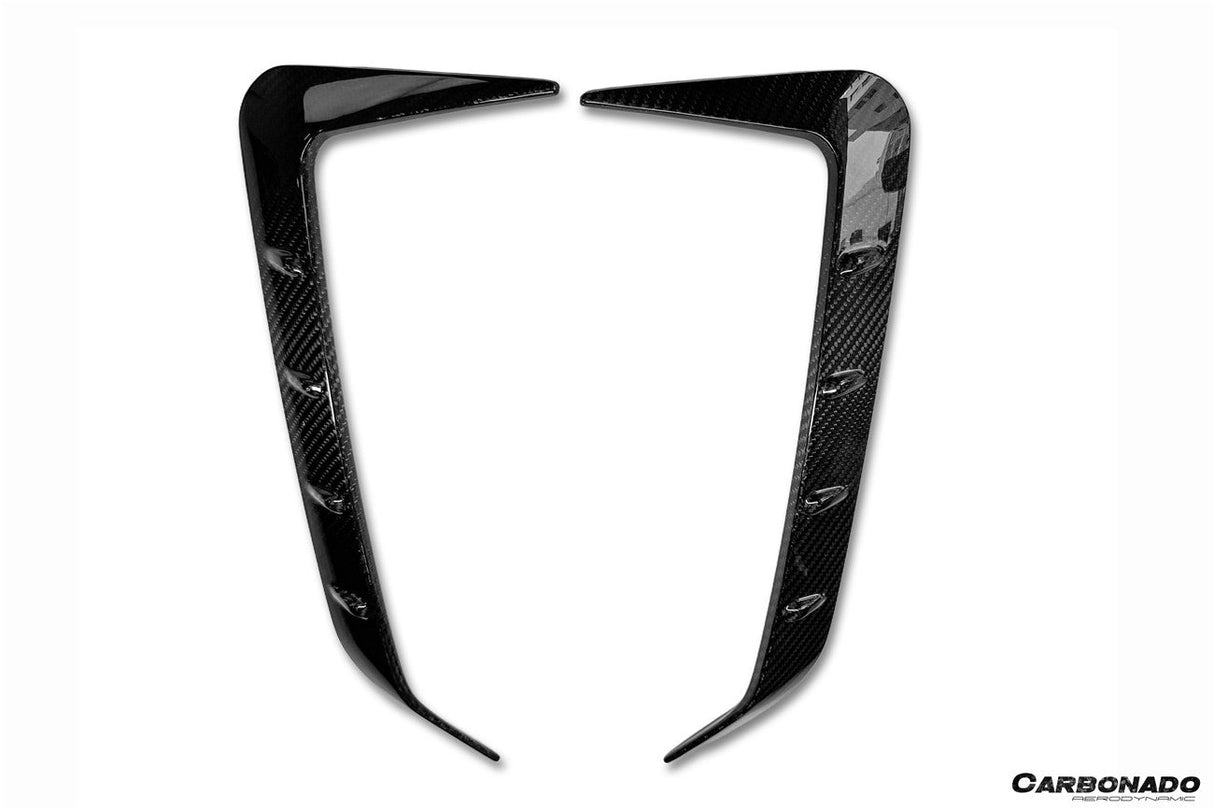 2019-UP BMW X6 G06 AD Style Autoclave Carbon Fiber Rear Bumper Canards