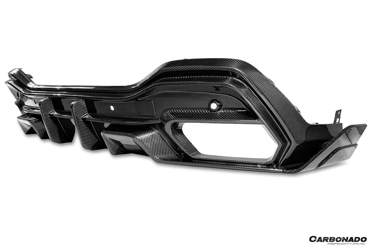 2019-UP BMW X6 G06 AD Style Autoclave Carbon Fiber Rear Diffuser Lip