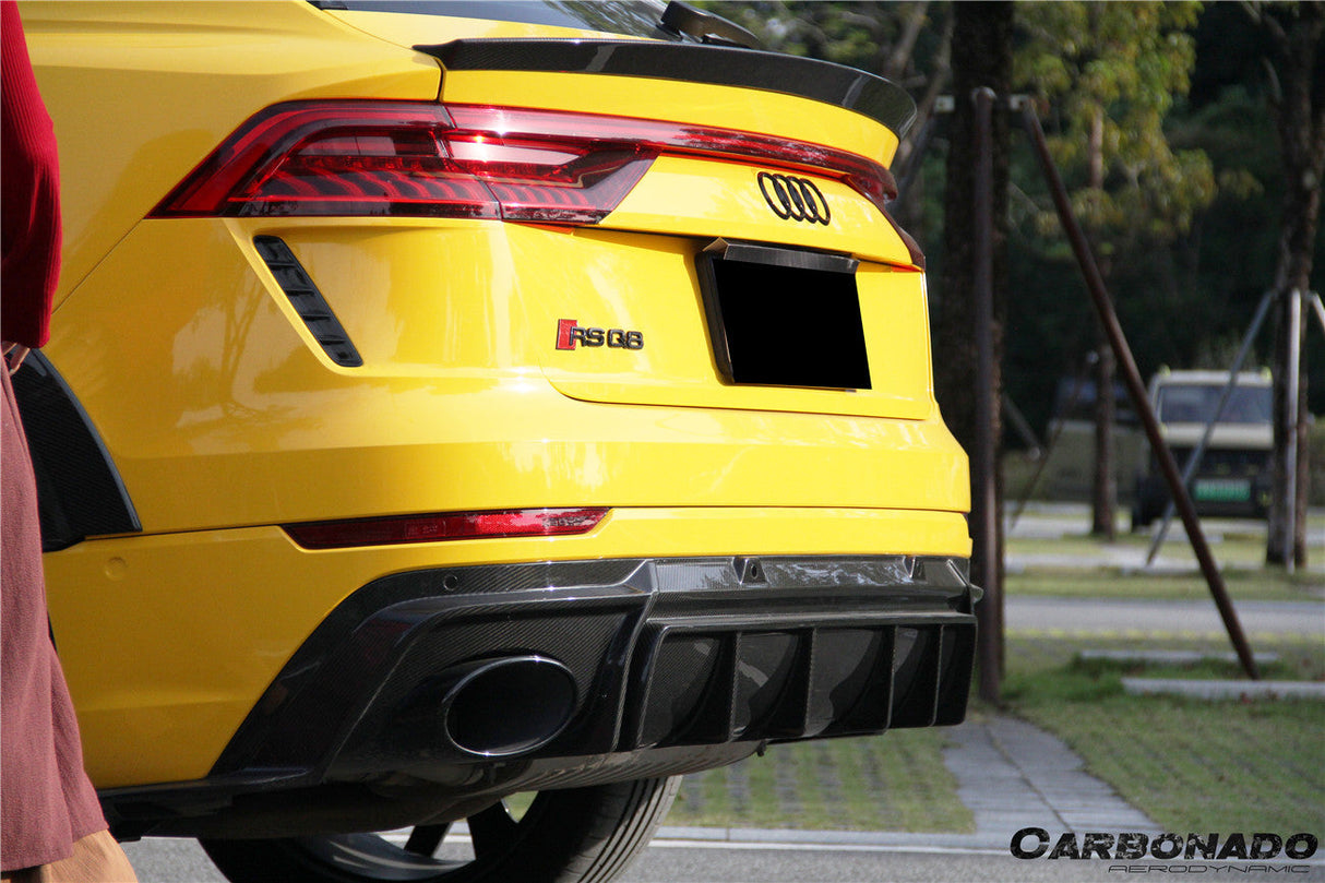 2020-2023 Audi RSQ8 AD Style Dry Carbon Fiber Rear Diffuser Lip