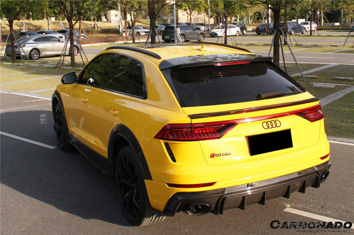 2019-2023 Audi Q8  SQ8  RSQ8 AD Style Dry Carbon Fiber Trunk Spoiler