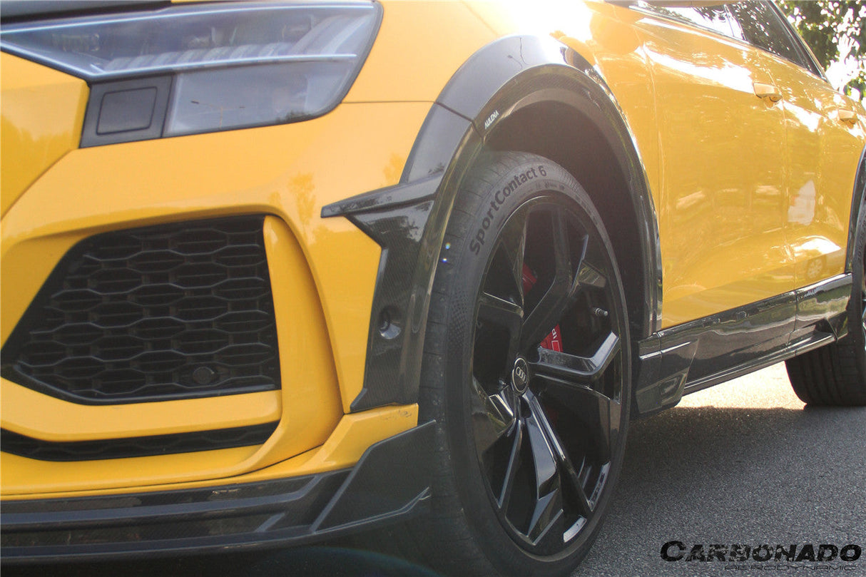 2020-2023 Audi RSQ8 AD Style Dry Carbon Fiber Fender Flare Wheel Trims