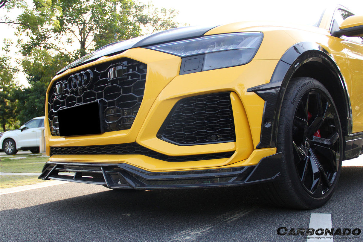 2020-2023 Audi RSQ8 AD Style Dry Carbon Fiber Front Lip Splitter