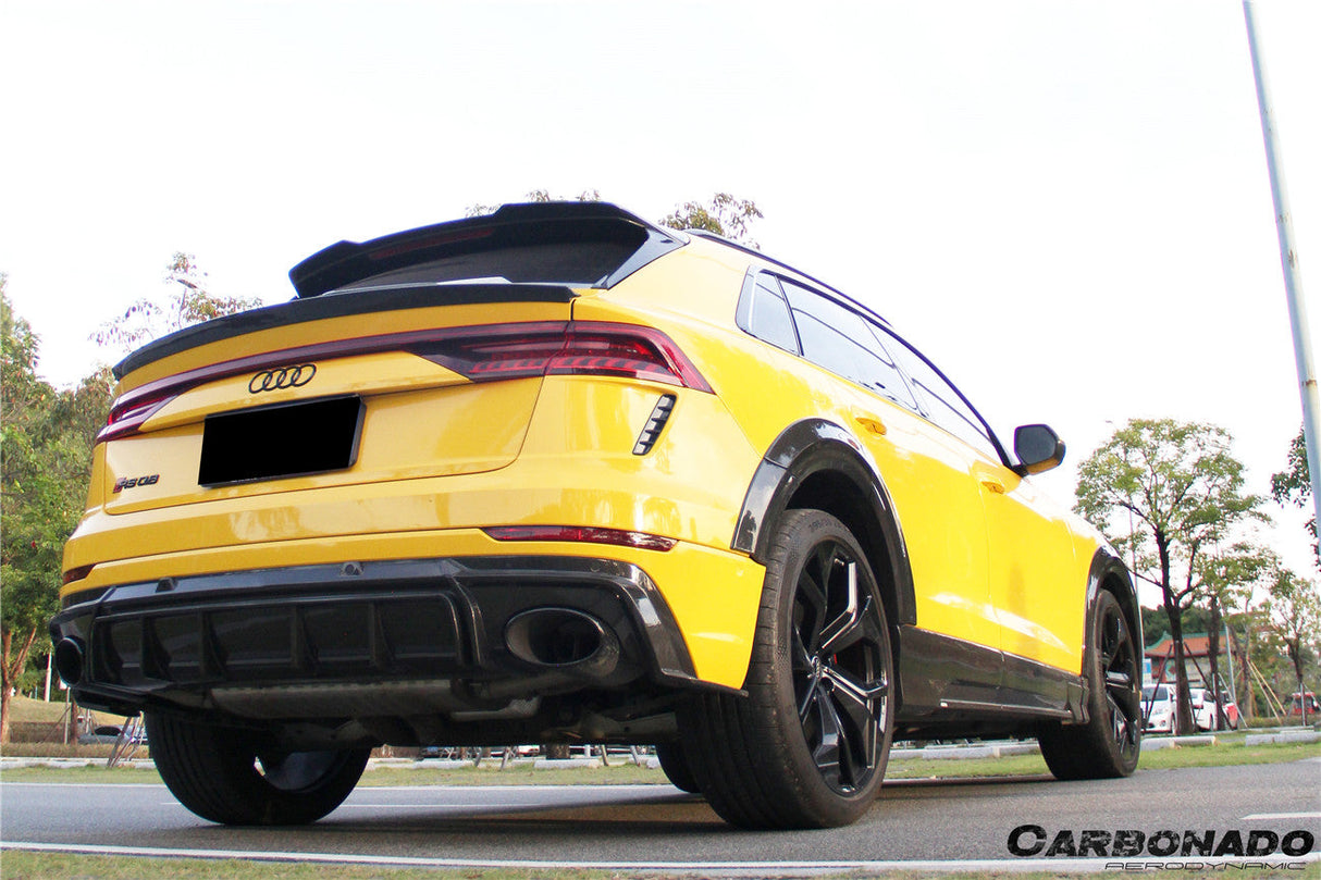2019-2023 Audi Q8  SQ8  RSQ8 AD Style Dry Carbon Fiber Trunk Spoiler