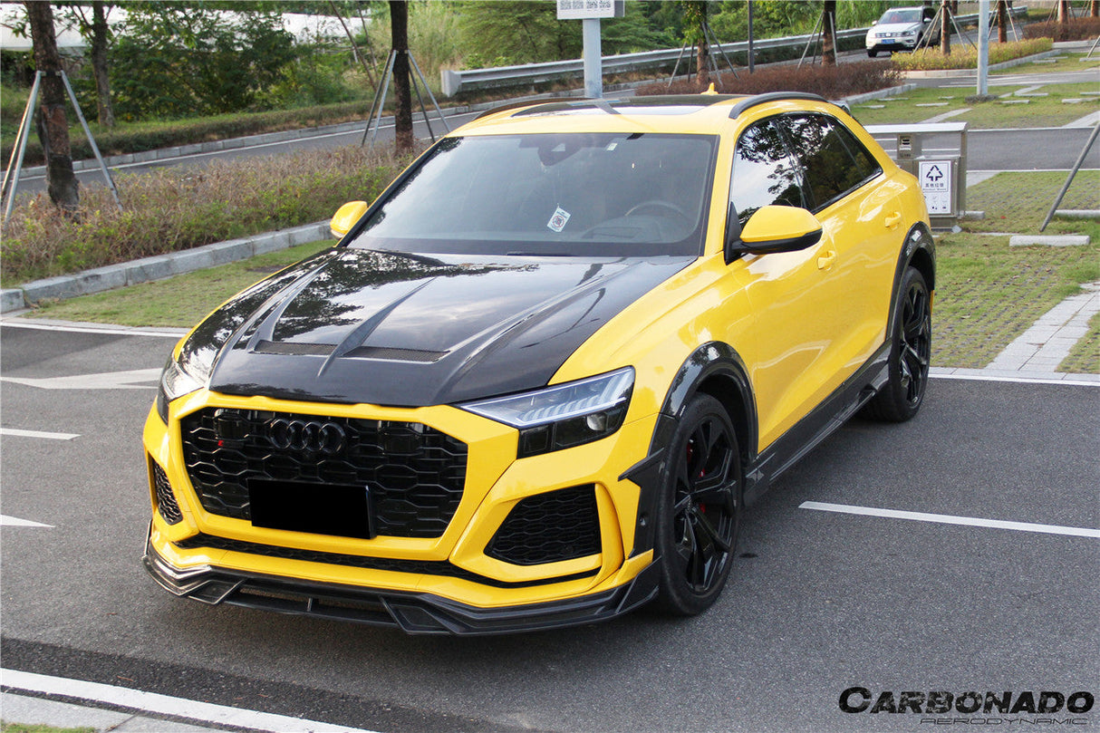 2020-2023 Audi RSQ8 AD Style Dry Carbon Fiber Front Lip Splitter