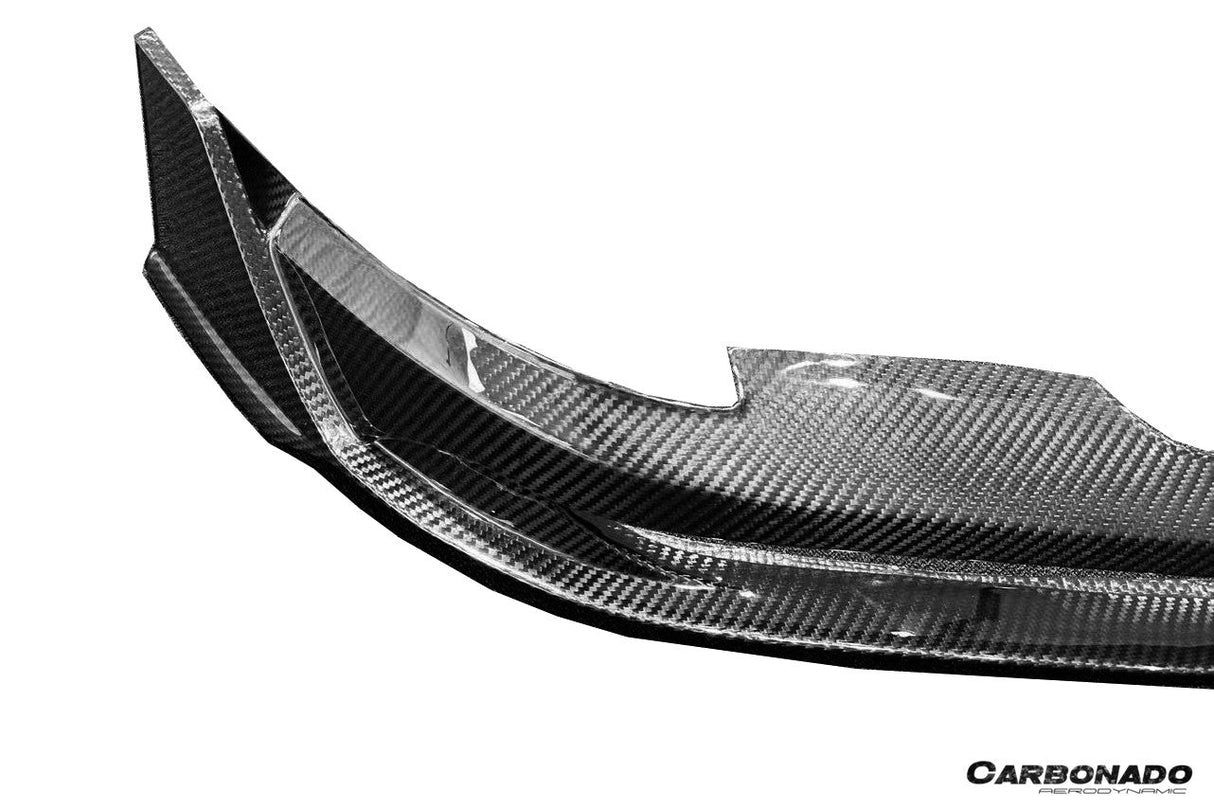 2020-2024Porsche 911 992.1 Autoclave Carbon Fiber Front Lip Splitter Carbonado (9D) Fits: Turbo, Turbo S Cabriolet