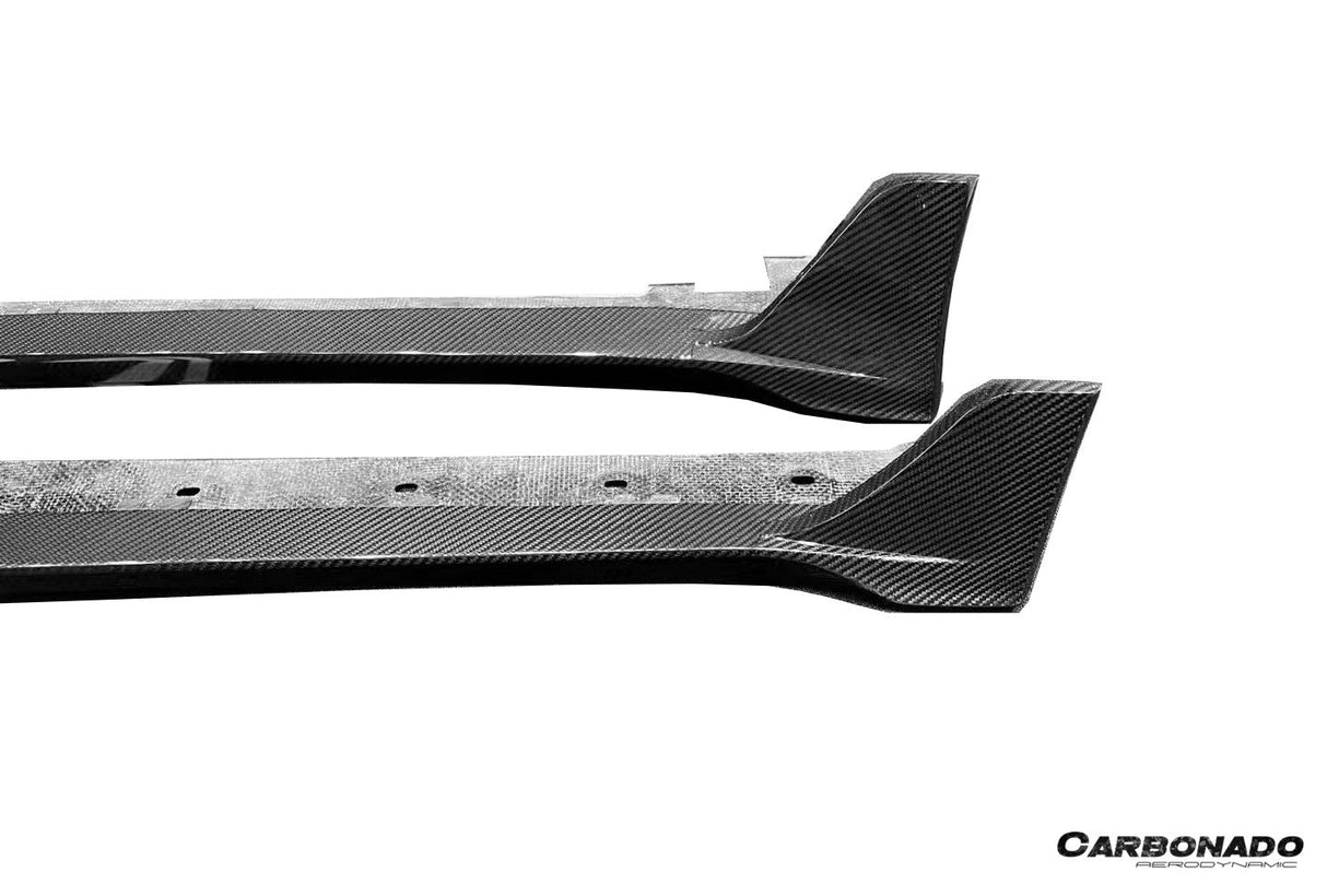 2020-UP Porsche 911 992.1 Autoclave Carbon Fiber Side Skirts Carbonado (9D) Fits: Turbo, Turbo S Cabriolet