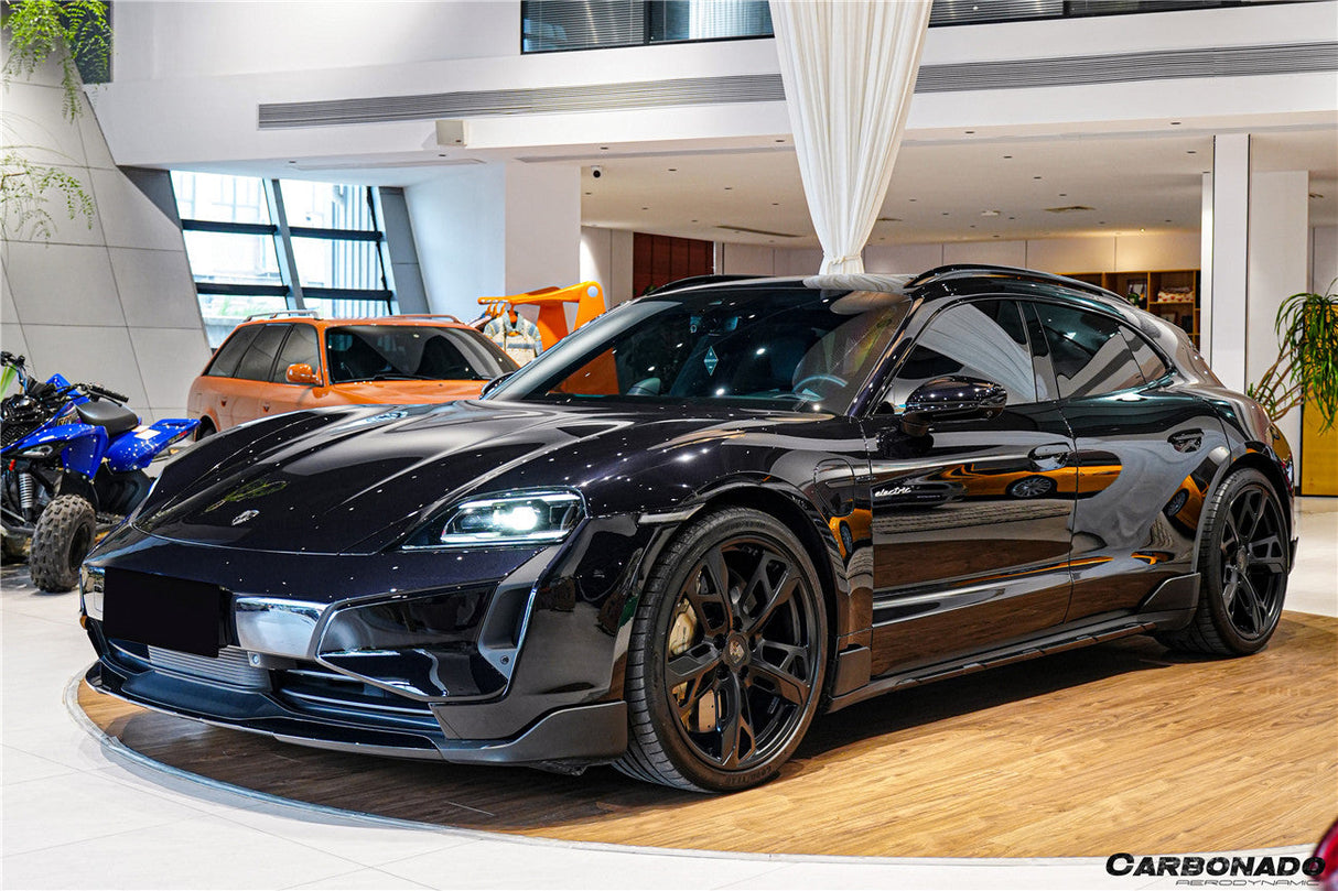 2025-UP Porsche Taycan 9J1.2 Front Bumper Carbonado (Turbo GT) | Fits 4, 4S, GTS, Turbo, Turbo S, ST, CT, Sport Turismo