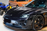 2025-UP Porsche Taycan 9J1.2 Front Bumper Carbonado (Turbo GT) | Fits 4, 4S, GTS, Turbo, Turbo S, ST, CT, Sport Turismo