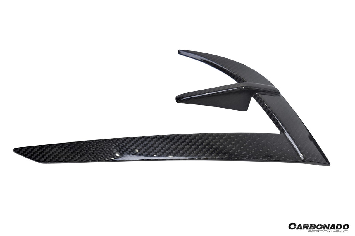 2020-2024 Tesla Model Y AD Style Autoclave Carbon Fiber Front Daytime Running Light Covers