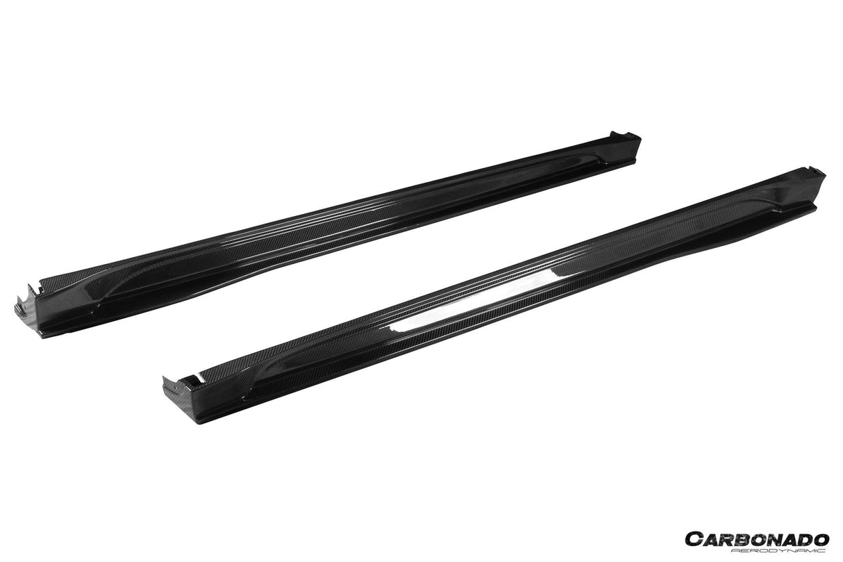 2020-2024 Tesla Model Y AD Style Autoclave Carbon Fiber Side Skirts