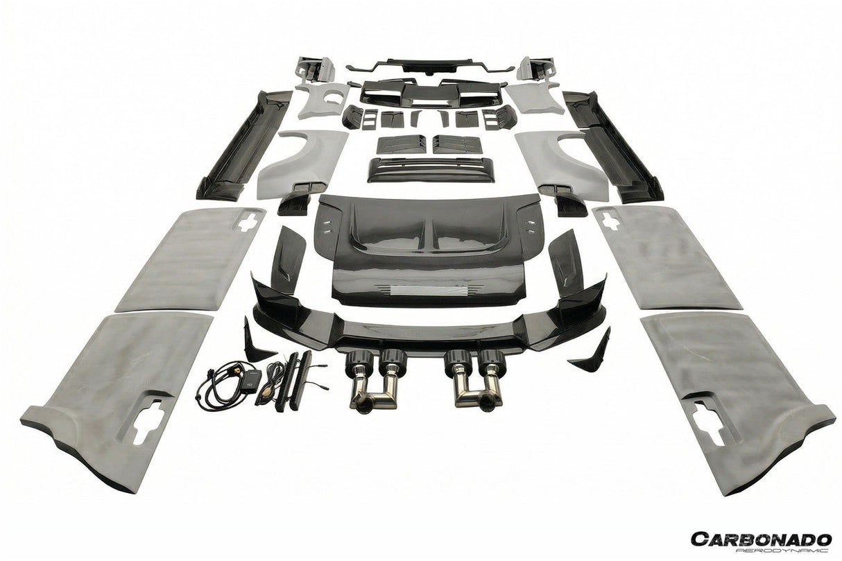 2020-2023 Land Rover Defender 110 Msy Style Partial Autoclave Carbon FiberWide Full Body Kit