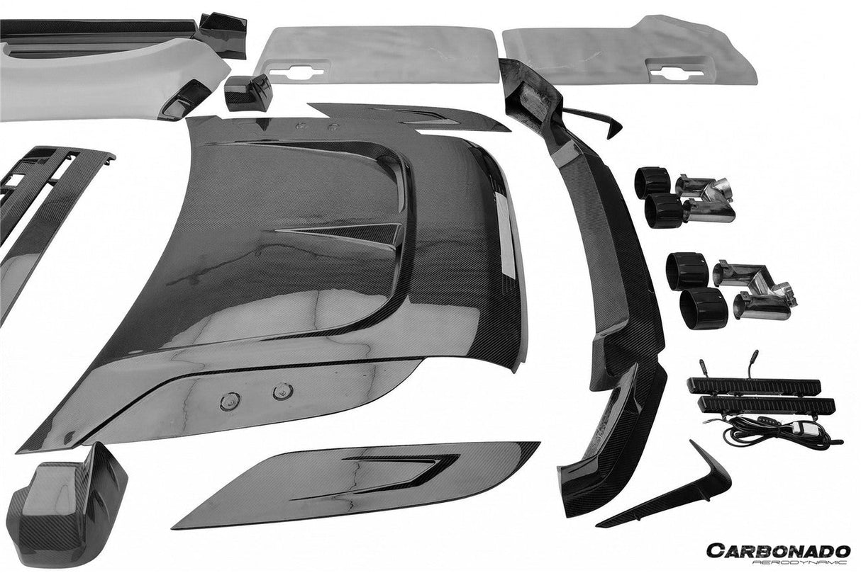 2020-2023 Land Rover Defender 110 Msy Style Partial Autoclave Carbon FiberWide Full Body Kit