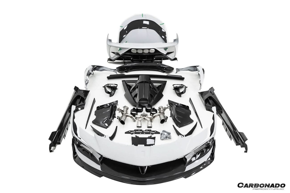 2020-UP Ferrari Autoclave Carbon Fiber Full Body Kit Carbonado (MSY) Fits: SF90 Stradale