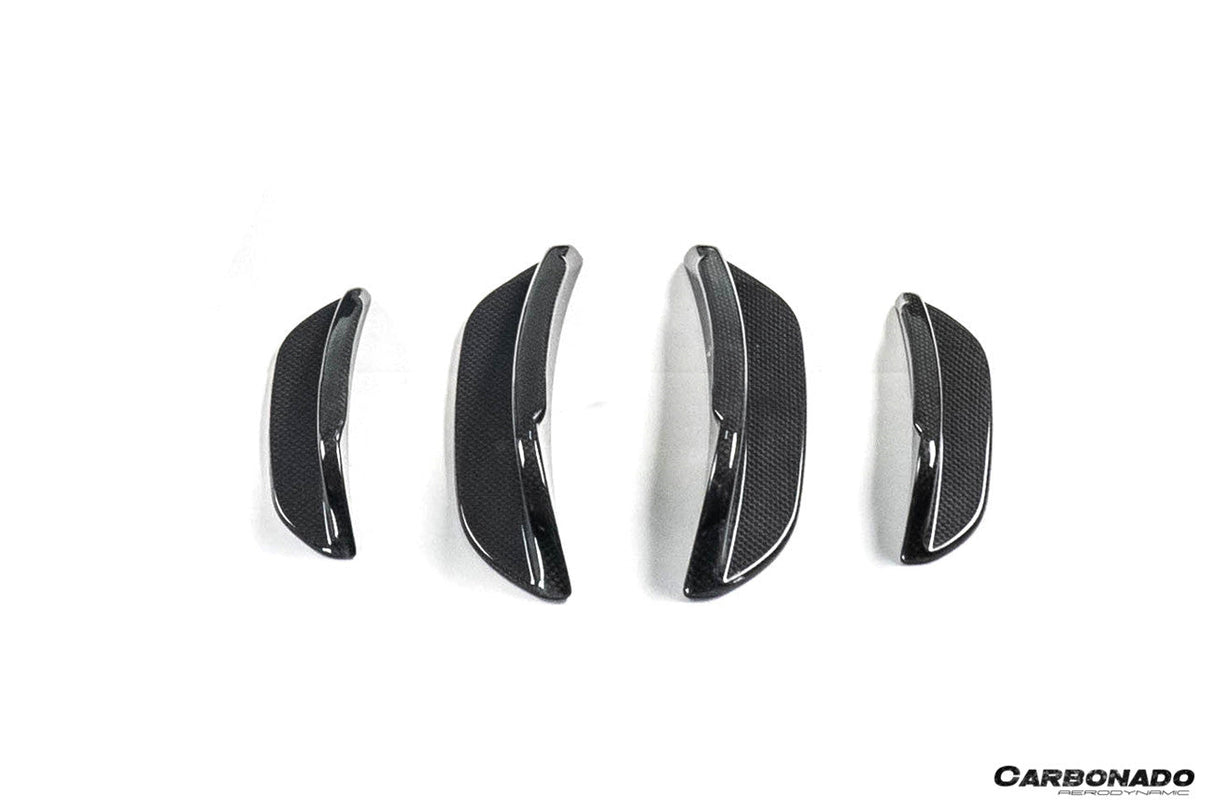 2020-UP Ferrari Autoclave Carbon Fiber Front Bumper Canards Carbonado (MSY) Fits: SF90 Stradale and Spider