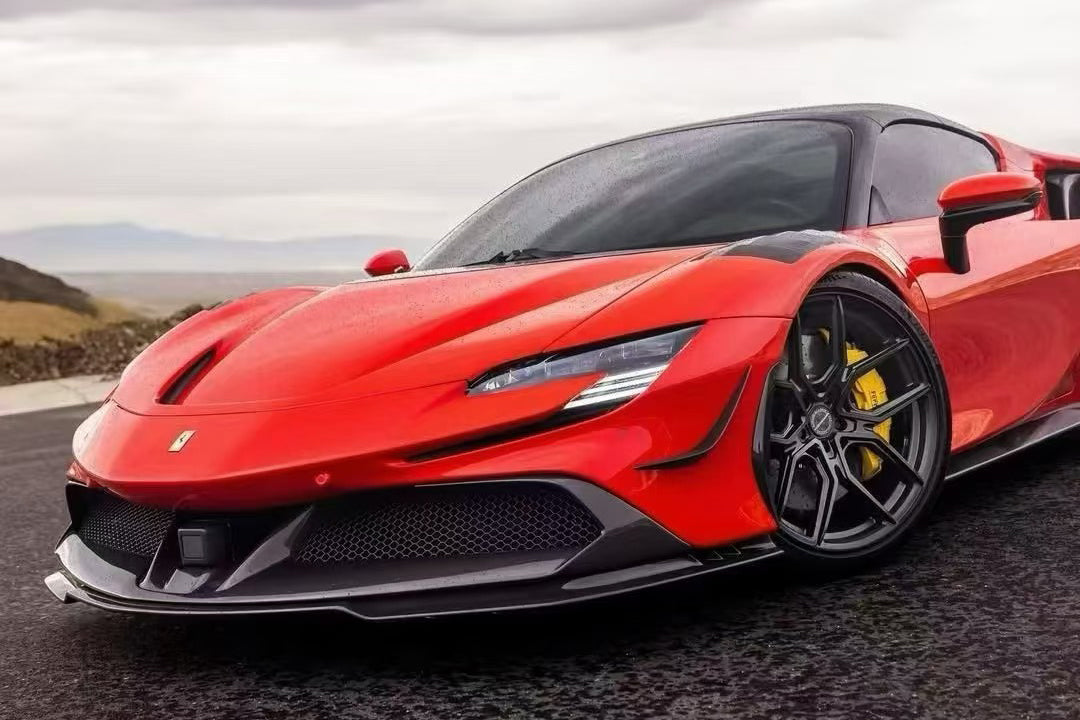 2020-UP Ferrari Autoclave Carbon Fiber Front Lip Carbonado (RT) Fits: SF90 Stradale and Spider