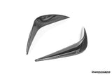 2020-UP Ferrari Autoclave Carbon Fiber Front Bumper Canards Carbonado (RT) Fits: SF90 Stradale and Spider