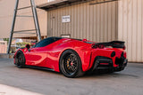 2020-UP Ferrari Autoclave Carbon Fiber Rear Diffuser Canards Carbonado (RT) Fits: SF90 Stradale and Spider