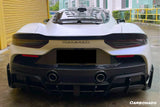 2020-2024 Maserati MC20 MSY Style DRY Carbon Fiber Rear Diffuser with Brake Light
