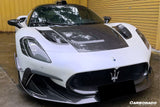 2020-2025 Maserati MC20 MSY Style DRY Carbon Fiber Front Bumper Canards