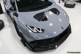2021-2024 Lamborghini Huracan Autoclave Carbon Fiber fiber front bumper canards Carbonado (VX) Fits: STO
