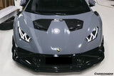 2021-2024 Lamborghini Huracan Autoclave Carbon Fiber fiber front bumper canards Carbonado (VX) Fits: STO