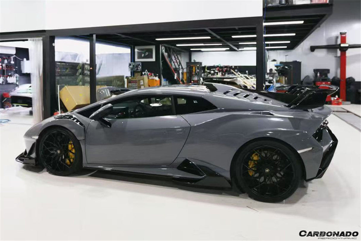 2021-2024 Lamborghini Huracan Autoclave Carbon Fiber Side Skirt Canard Carbonado (VX) Fits: STO