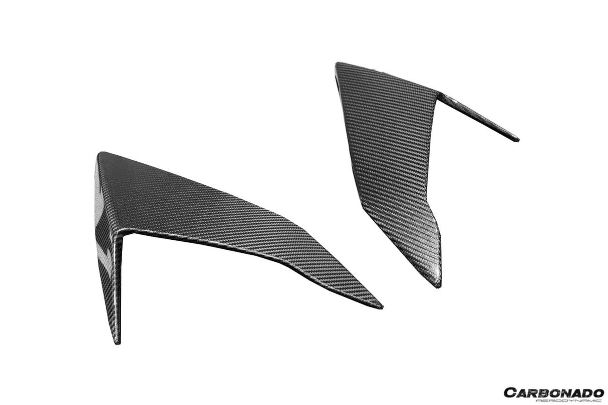 2021-2024 Lamborghini Huracan Autoclave Carbon Fiber fiber Quarter Window Scoops Carbonado (VX) Fits: STO