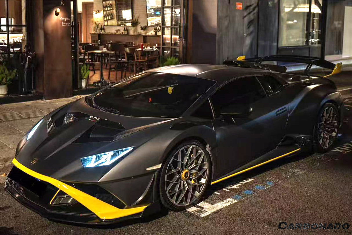 2021-2024 Lamborghini Huracan Autoclave Carbon Fiber Front Lip Carbonado (VX) Fits: STO