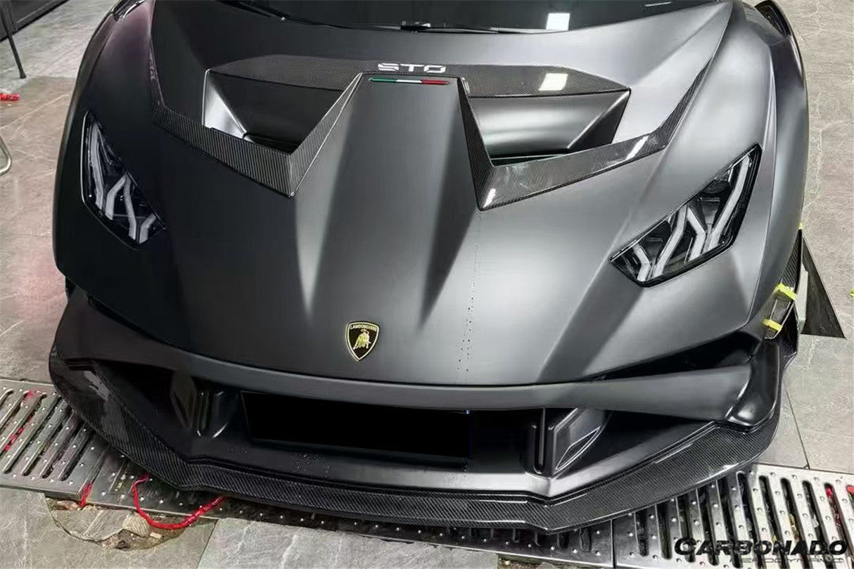 2021-2024 Lamborghini Huracan Autoclave Carbon Fiber Front Lip Carbonado (VX) Fits: STO