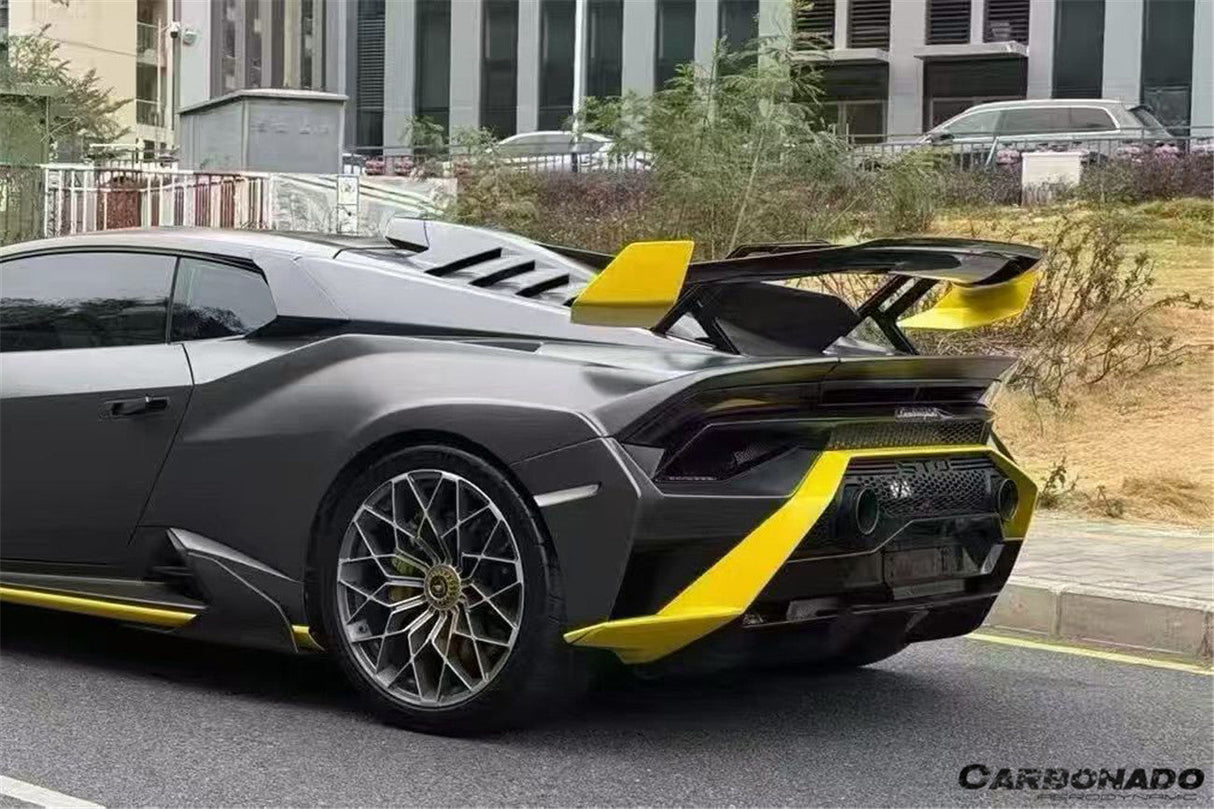 2021-2024 Lamborghini Huracan Autoclave Carbon Fiber fiber Quarter Window Scoops Carbonado (VX) Fits: STO