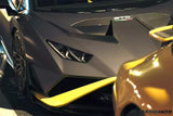 2021-2024 Lamborghini Huracan Autoclave Carbon Fiber fiber front bumper canards Carbonado (VX) Fits: STO