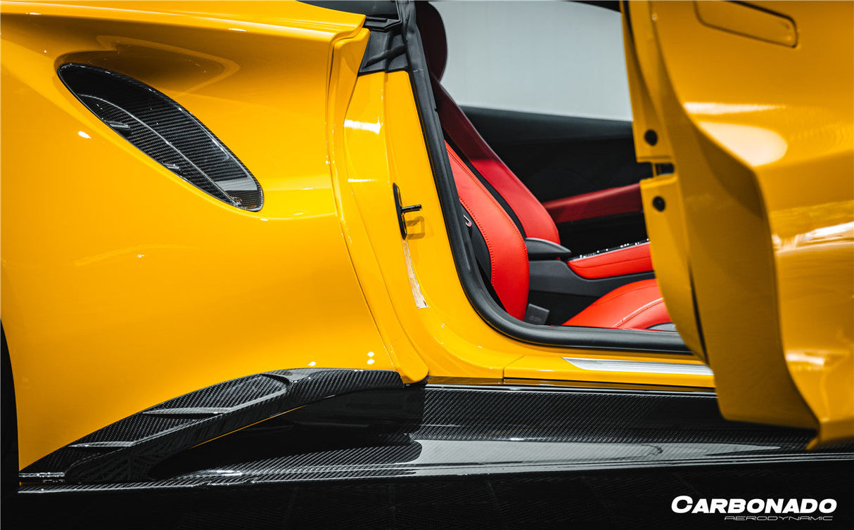 2021-2024 Lotus Emira NYO MNK Style Dry Carbon Fiber Side Skirt